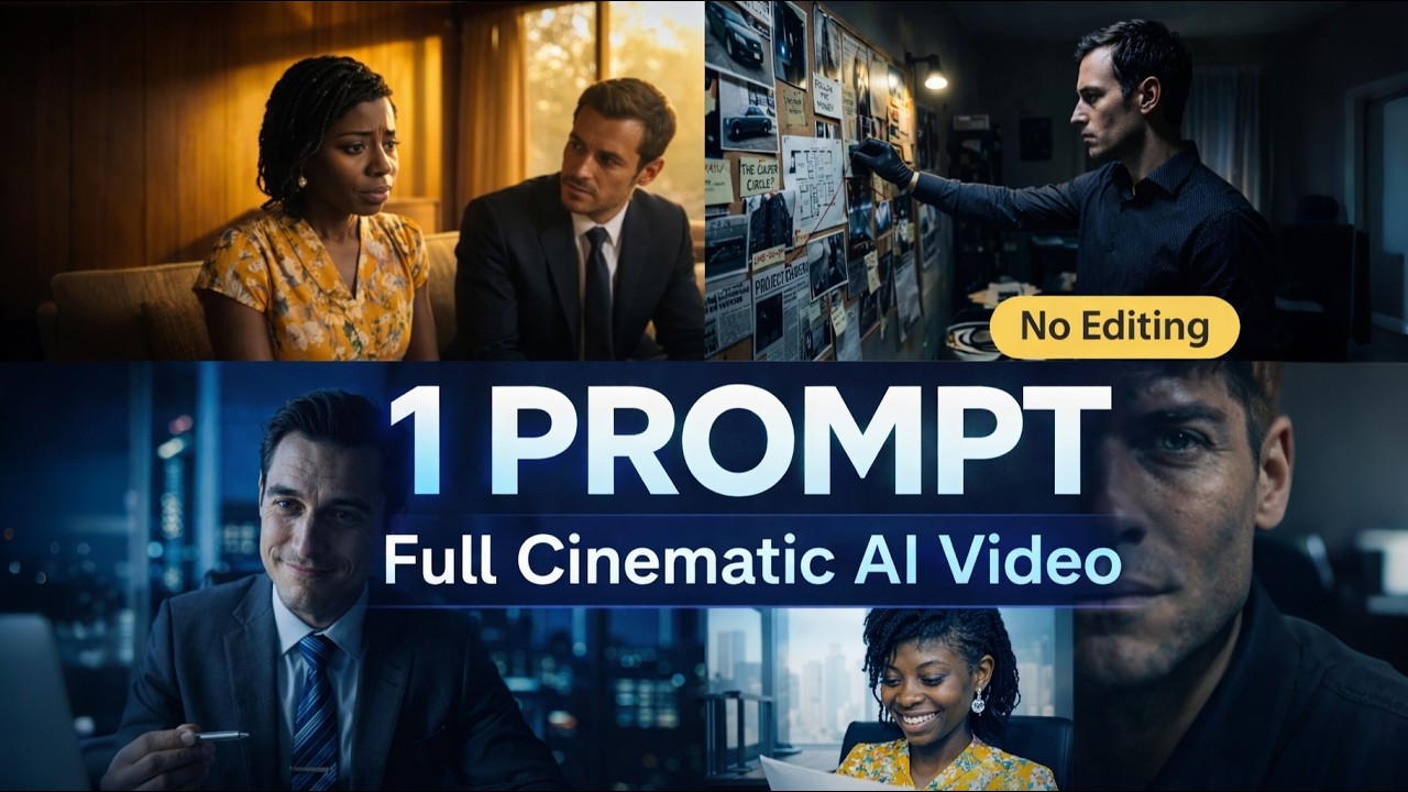 Create Long Cinematic AI Videos with One Prompt — No Editing Required (InVideo AI Tutorial)