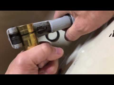 Replacing brass thru hull on Boston Whaler Montauk using flanging tool