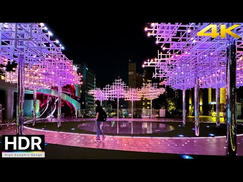 【4K HDR】Tokyo Summer Night Walk, Shibuya to Roppongi 2024 // Japan Walk 4K HDR Real Audio