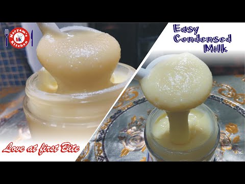 Homemade Condensed Milk Recipe Without Milk Powder in Urdu Hindi - By Maryams kitchen