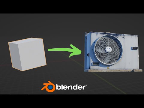 Create an Air Conditioner in Blender in 1 Minute!
