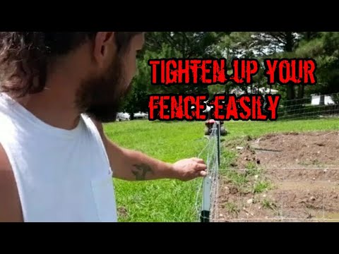 How to Tighten Up Rolled Wire Fencing Easily