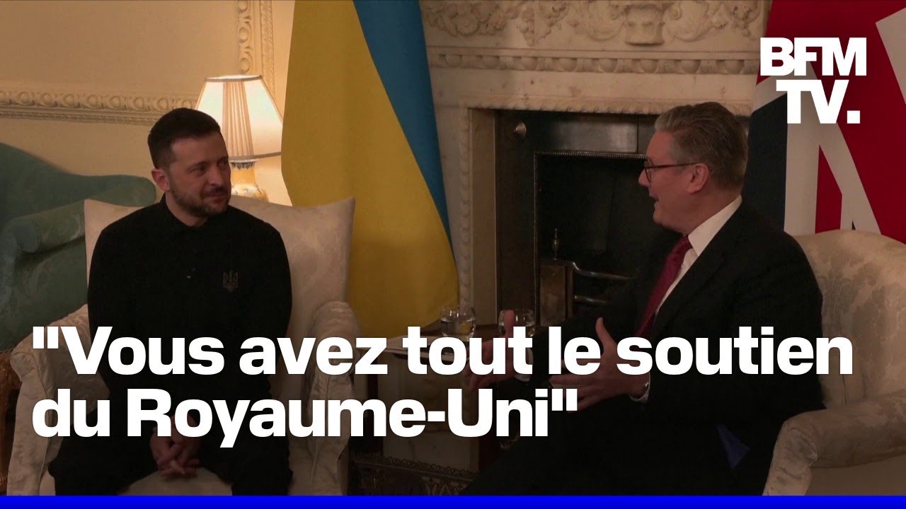 La rencontre entre Volodymyr Zelensky et Keir Starmer, au lendemain du clash avec Donald Trump
