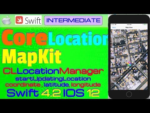 IOS 12, Swift 4.2, Tutorial : How to fetch device GPS  Sensor Data  (MapKit, Core Location)