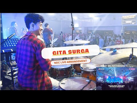 GITA SURGA BERGEMA (NDC LIVE ARRANGEMENT) | NDC YOUTH SERVICE DRUM CAM/DRUM COVER