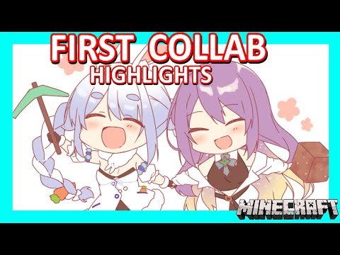 【Hololive】Pekora & Moona: First Collaboration ft. Botan【Minecraft】【Eng Sub】