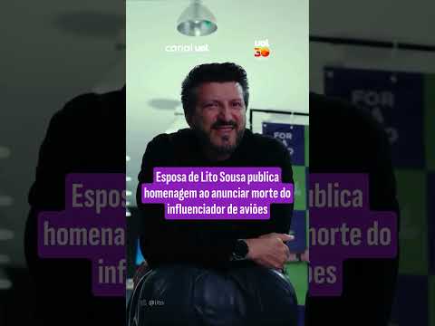 Esposa de Lito Sousa compartilha homenagem ao anunciar morte do influenciador em suas redes sociais