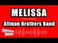 Allman Brothers Band - Melissa (Karaoke Version)