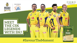 Meet the CSK legends with SNJ.