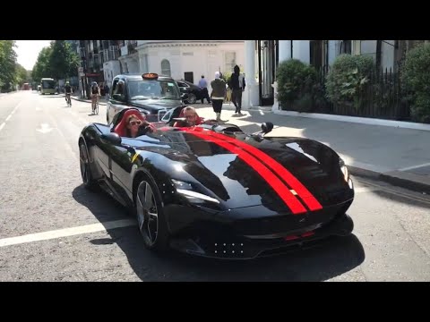Saw British Millionaire In £1.2 Million Ferrari Monza SP2 Supercar HOPING IT DOESN’T RAIN In London