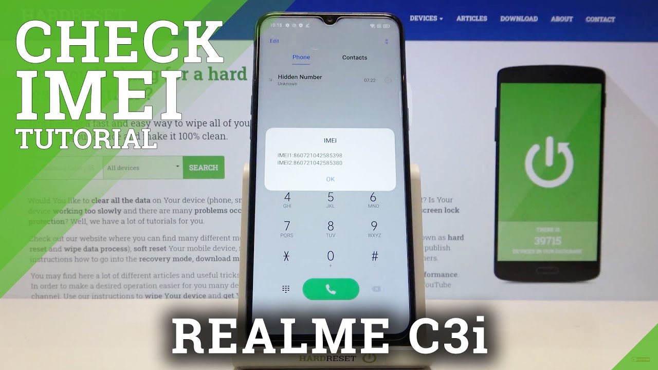 How to Locate IMEI and Serial Number in REALME C3i – Find IMEI and SN