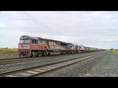 SCT 7922v Container Train Departs Gheringhap Loop (25/1/2024) - PoathTV