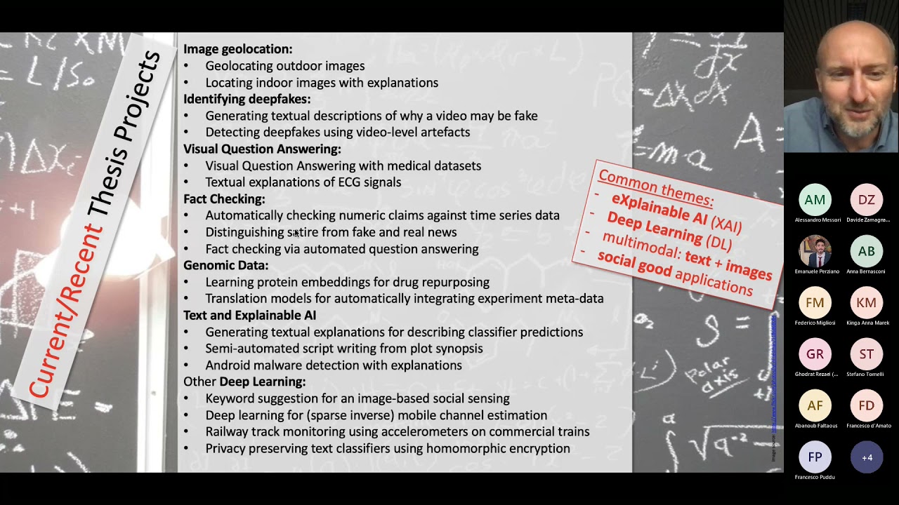 Machine Learning and Data Science Thesis Proposal 18 October 2021