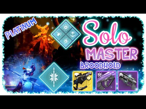 Solo 1280 Ordeal Master Nightfall Hunter - Broodhold - Destiny 2 - Commentary ( Platinum Rank )