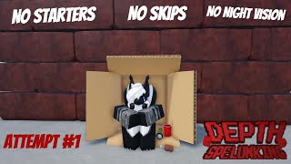 Attempting to reach floor 100 with no starter items | Depth Spelunking