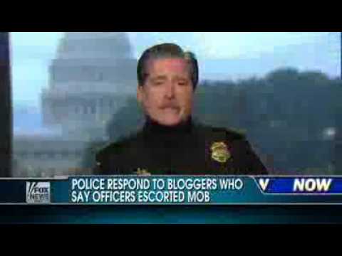 SEIU intimidation: Criminal Tresspass and Inciting Riot Not a Crime If a Cop is Not Present