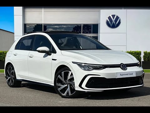 Approved Used Volkswagen Golf 8 R-Line 2.0TDI 150PS in Pure White - DA72WNP - Wrexham Volkswagen