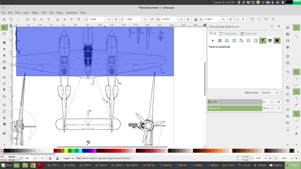 Inkscape - How to scale anything