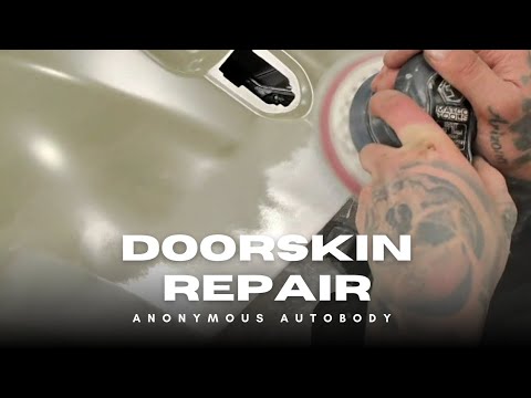 Learn to autobody doorskin repair part 2
