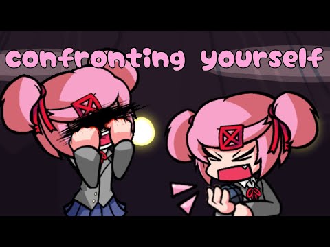 FNF Confronting yourself but Bad ending Natsuki vs my Natsuki sing it