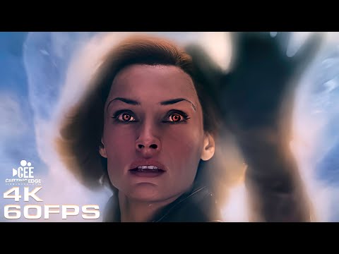X-Men 2 X2 Jean Grey Dies Remastered By AI In 4K 60FPS Denoised Ultra HD YT