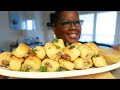 QUICK PARTY APPETIZER PIGS IN A BLANKET COOKING AND EATING W Ground Sausage