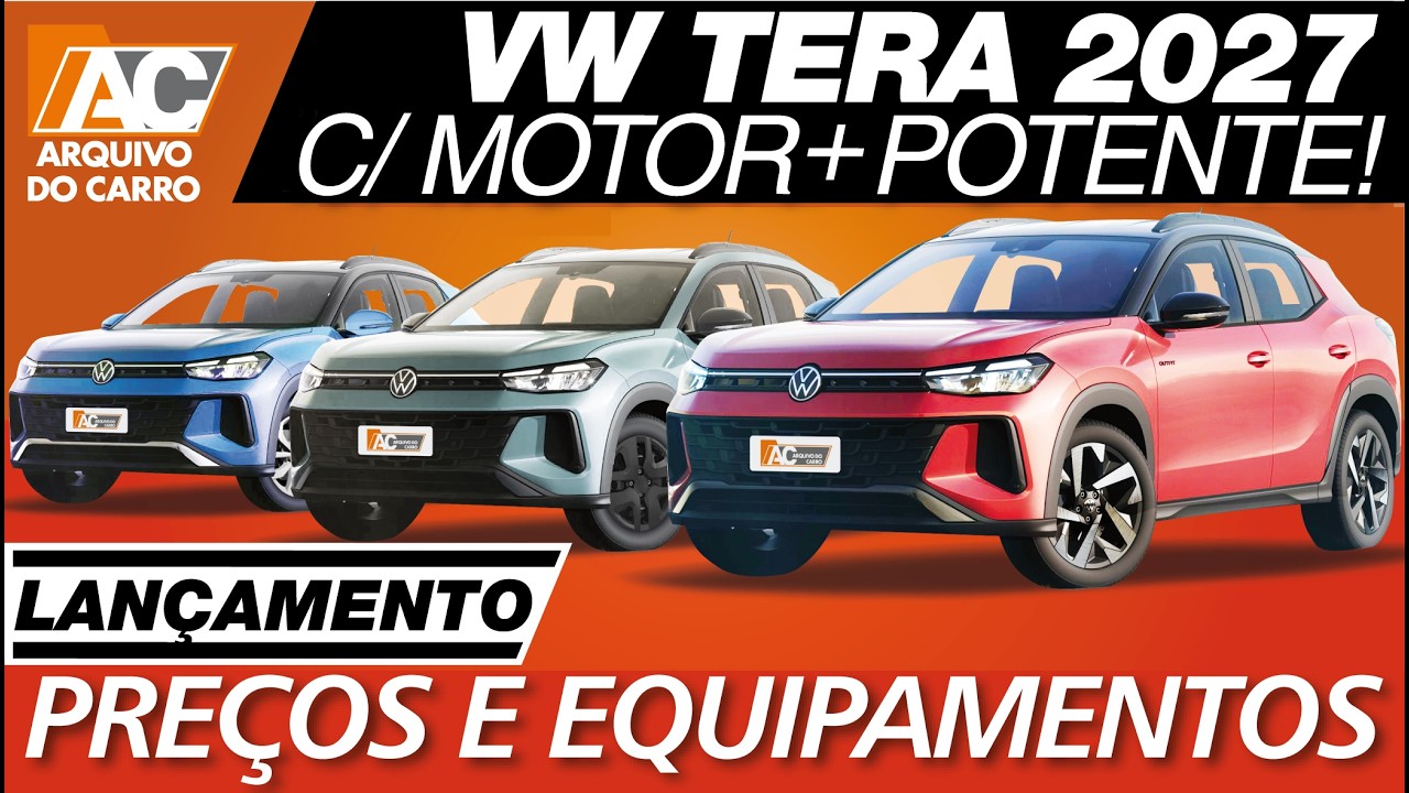 LANÇAMENTO: VW TERA 2027 TERÁ NOVA MOTORIZAÇÃO COM QUASE 130 CV!  E OS PEEÇOS?