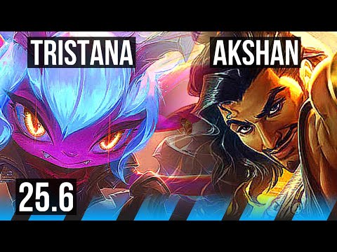 TRISTANA vs AKSHAN (MID) | 18/3/3, Godlike | EUW Master | 25.6