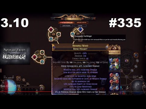 How To Craft +2 Socketed Aura Gems, Socketed Gems Elder Bone Helmet & 250% minion move speed - 335