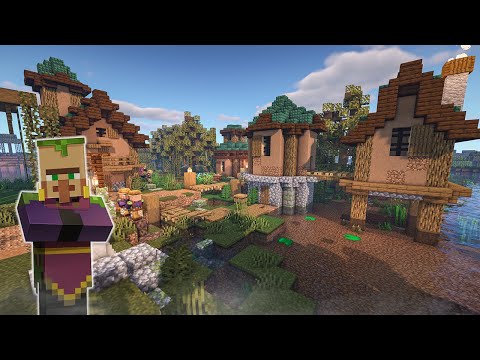 Swamp Village in Minecraft?! Transformation Build Timelapse