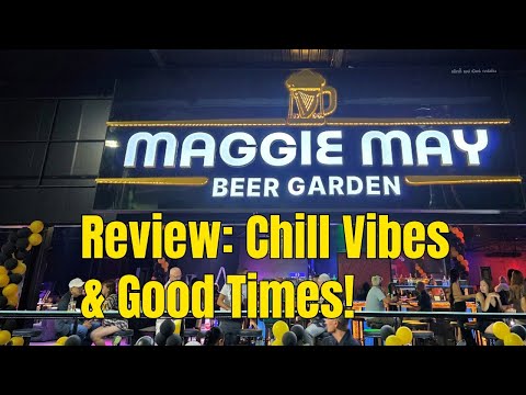 Inside Pattaya’s New Mega Bar! Maggie May’s Beer Garden Review – 9 Bars, Cheap Drinks & Big Vibes 🍻🔥