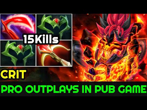 Crit [Clinkz] When Pro Outplays in Pub Game 15Kills Unkillable Boss 7.24 Dota 2