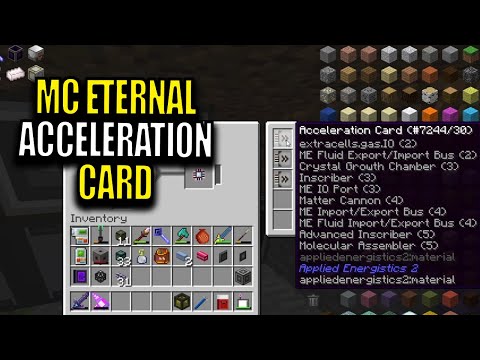 Minecraft MC Eternal Modpack Chapter 2 Ep 92 - Acceleration Cards