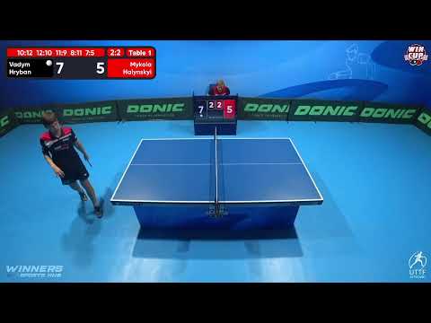 14:30 Vadym Hryban 2 - 3  Mykola Halynskyi West 3 WIN CUP 29.10.2022 | TABLE TENNIS WINCUP