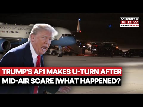 Trump's Air Force One Makes Sudden U-Turn After Mid-Air Scare En Route To Davos| What Happened?