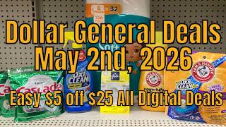 5/2/26 - Dollar General $5 off $25 Couponing Deals For Saturday