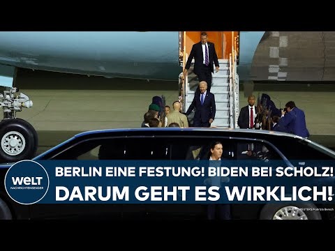 DEUTSCHLAND: US-Präsident Joe Biden bei Olaf Scholz! Berlin eine Festung! Darum geht es wirklich!