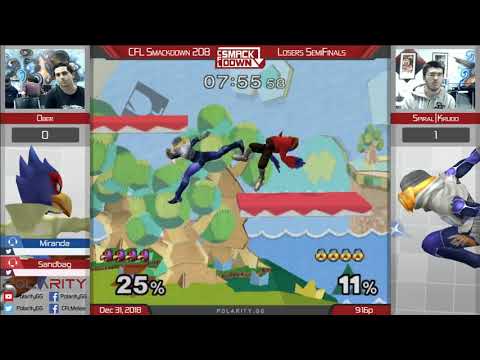 CFL Smackdown Melee 208 - Ober (Falco) vs. SC | Krudo (Sheik) Losers Semifinals