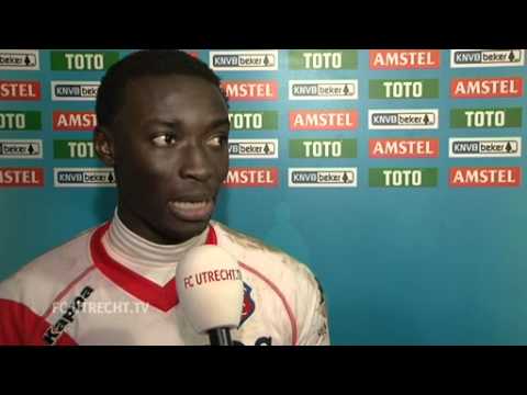 Reactie van Nana Asare na FC Utrecht - FC Groningen (1/4 finale KNVB beker)