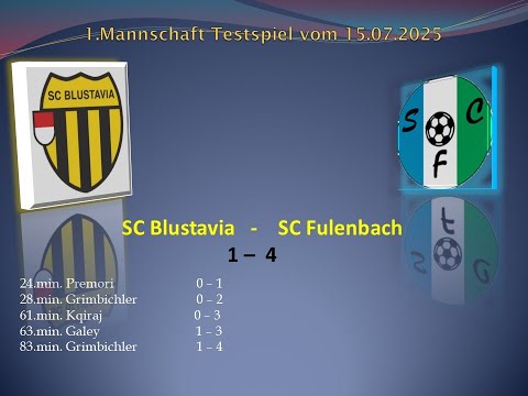 1.Mannschaft Testspiel SC Blustavia - SC Fulenbach