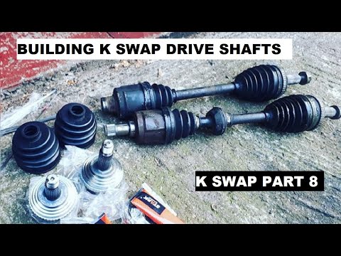 EJ9 K Swap Honda Civic Part 9 - How to make K Swap drive shafts