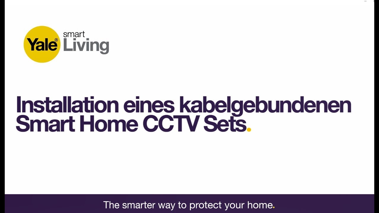 Yale Kit de surveillance SV-4C-2DB4MX Smart Home CCTV WiFi Kit