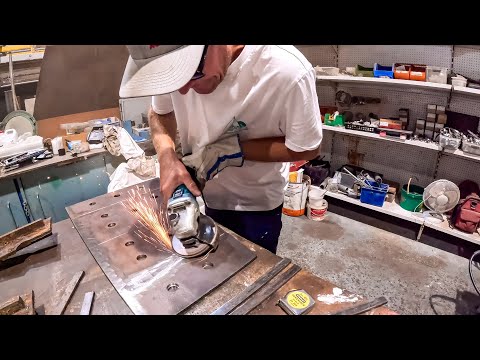 €1 One Euro Boat Refit. Welding the Rudder WITH HELP!