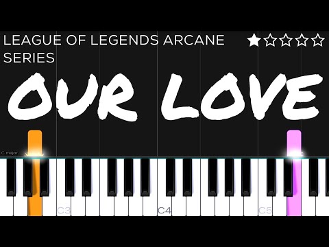 Curtis Harding ft. Jazmine Sullivan - Our Love (Arcane League of Legends) | EASY Piano Tutorial