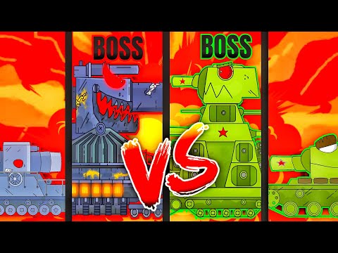 Mega Tanks vs Mega Boss - Cartoons about Tanks