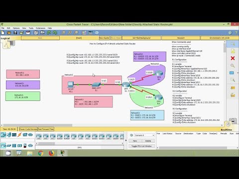 How to Configure IPv4 Directly Attached Static Routes in CISCO Packet Tracer