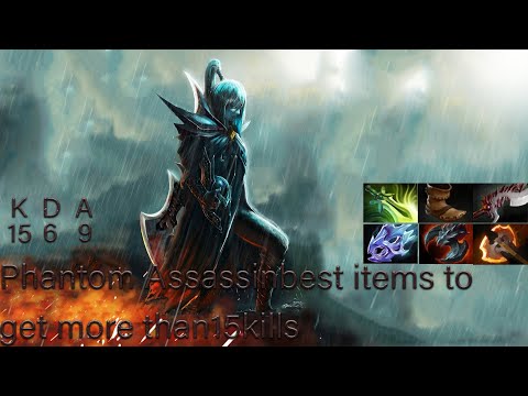 Phantom Assassin Gameplay Miracle with Abyssal Blade and 15 Kills - Dota 2 7.37