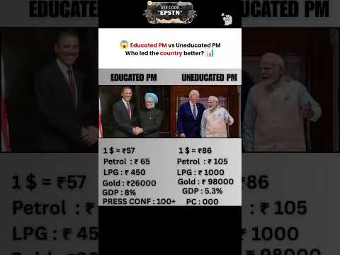 Educated PM vs Uneducated PM – Who Led India Better? | Real Comparison 2025