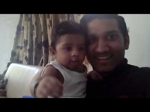 Pranshul 's little hands..