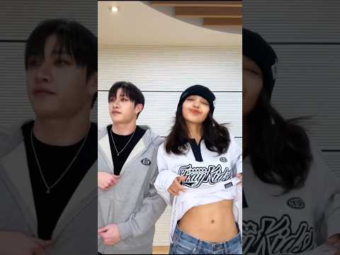 Lisa and Bangchan walkin on water challenge💦 #lisa #bangchan #straykids